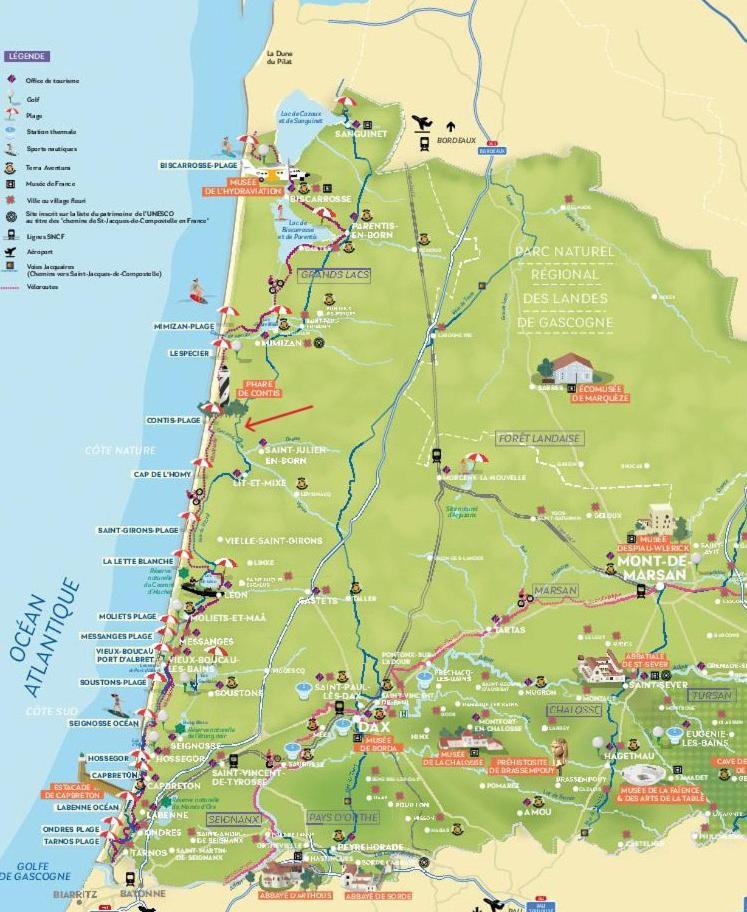Sevservices Aux Dunes De Contis Campingplatz Saint-Julien-en-Born